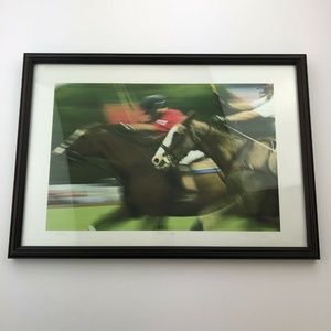 Racing Horse Photo Framed Polo 24 Signed 5/300 14Z